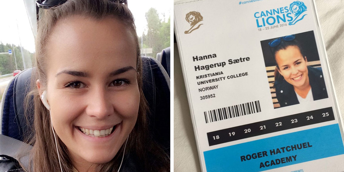 Hanna Sætre i Cannes