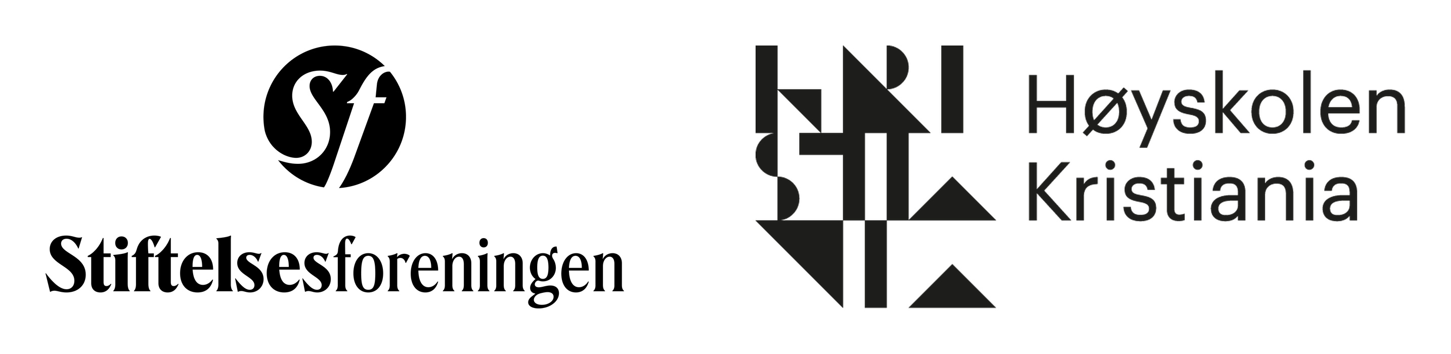 Bilde med logo: Stiftelsesforeningen og Høyskolen Kristiania