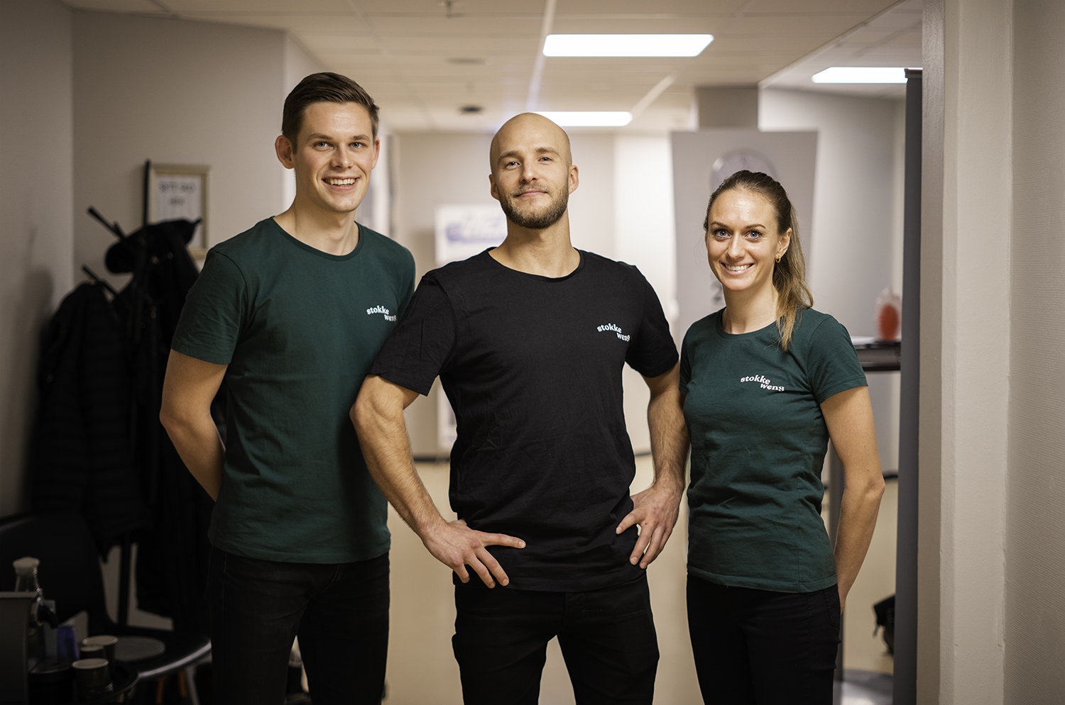 Jacob Mollatt, Bård Sturla Stokke og Merete Weng er tre tidligere osteopatistudenter som nå har åpnet sin egen klinikk i Lillehammer.