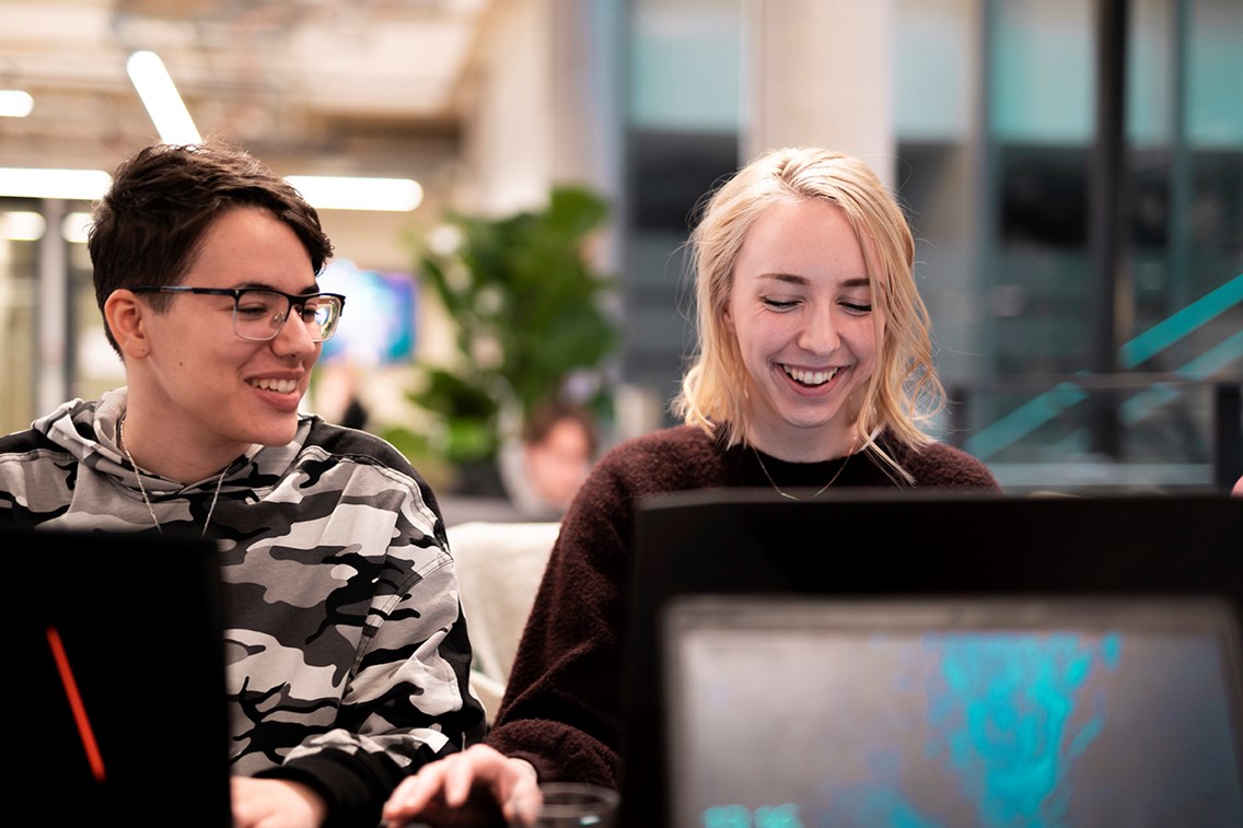 Studenter på Bachelor i spilldesign