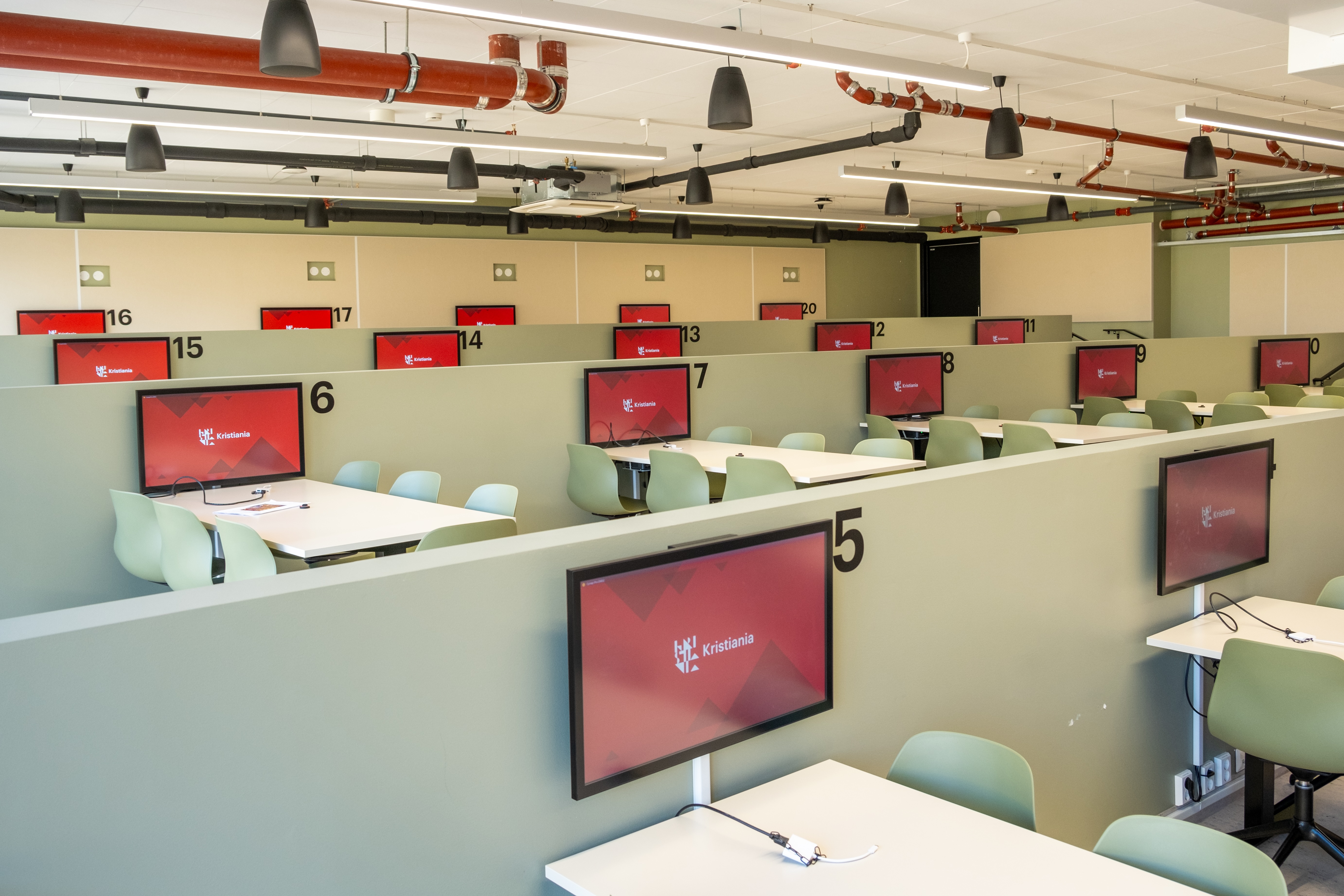 Studentaktivt klasserom på Kristiania