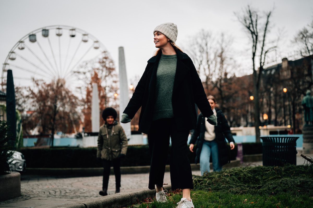Student på Spikersuppa i Oslo sentrum.