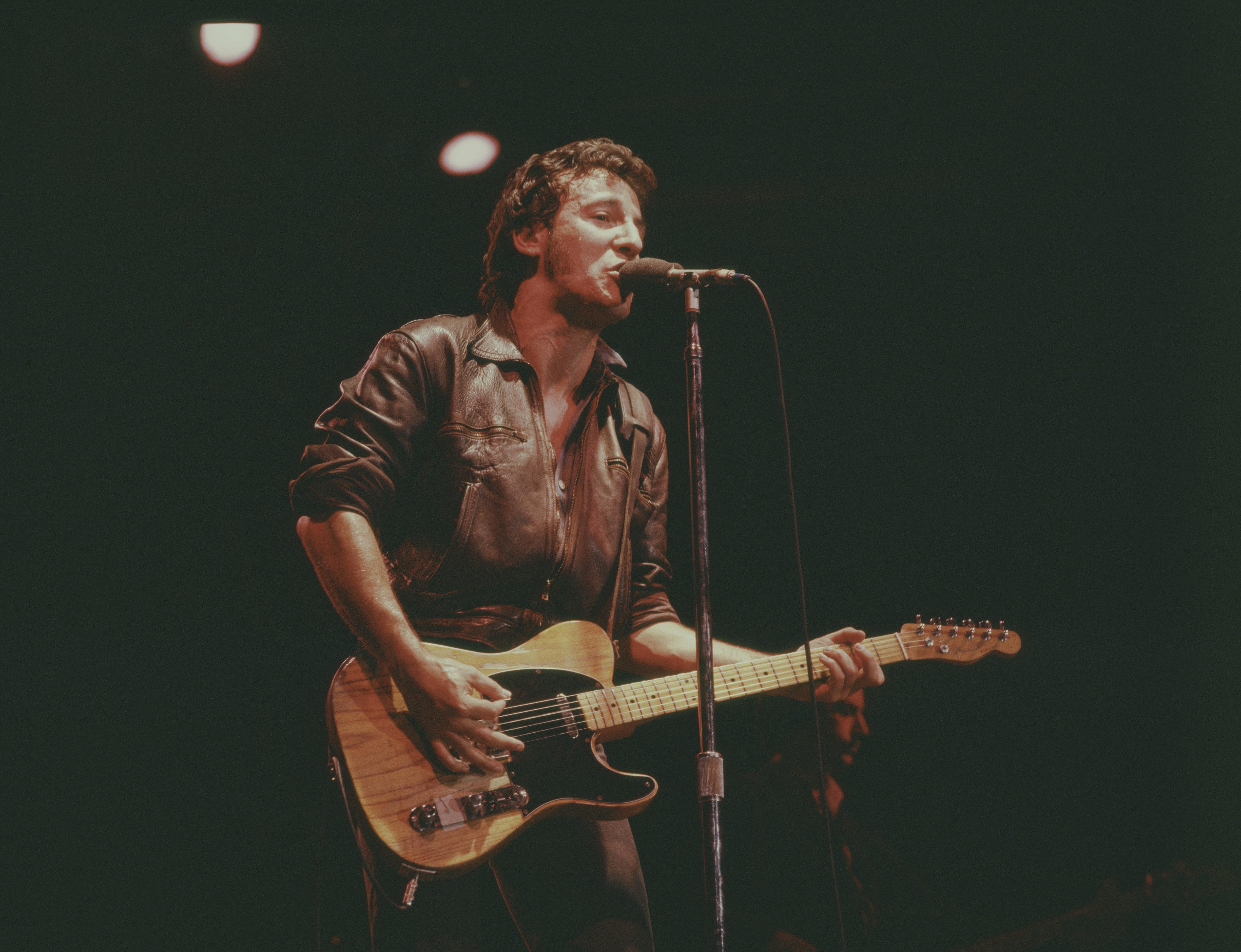 Bruce Springsteen på scenen i Drammen 1981.