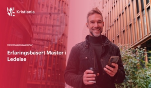Informasjonswebinar: Erfaringsbasert master i ledelse