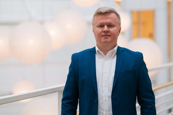 Portrett av Andrii Shalaginov i Kristianias lokaler.