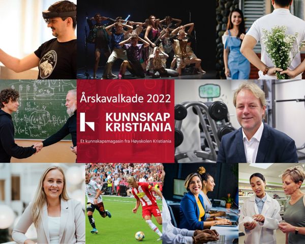 Ulike foto fra artikler på Kunnskap Kristiania 2022