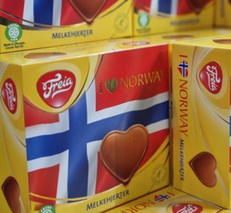 Norwegian chocolate from the Freia company