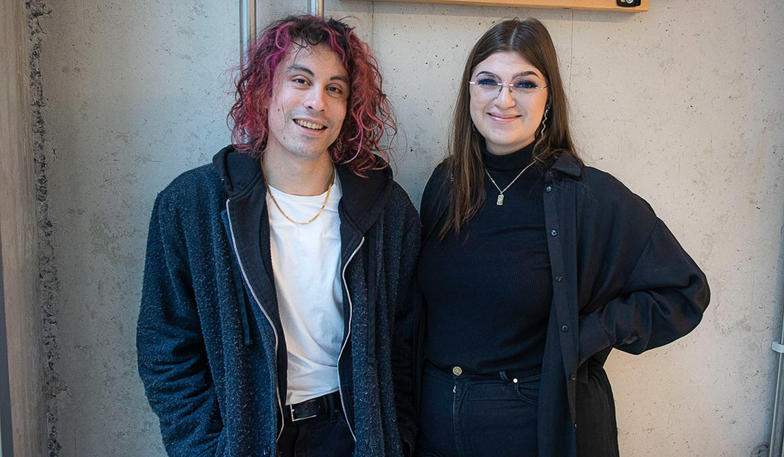 Henrik Søberg og Ingeborg Unnerud studerer Music Business på Fagskolen Kristiania.