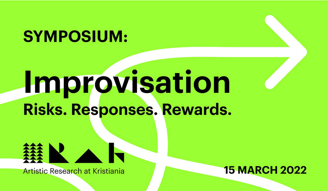 Grønn plakat med tekst der det inviteres til et symposium.