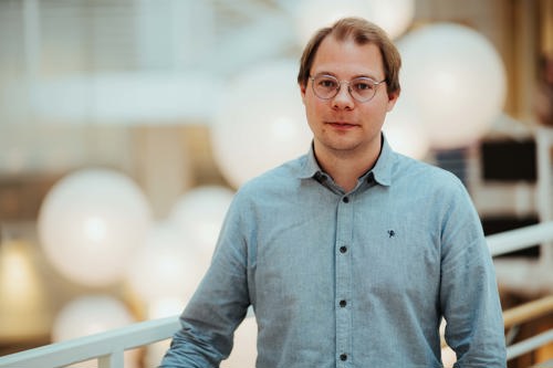 Roy Aulie Jacbsen på campus Høyskolen Kristiania