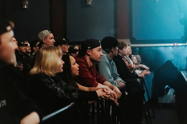 Foto av konsertpublikum.