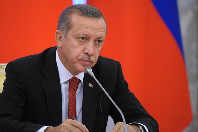 Den tyrkiske presidenten Recep Tayyip Erdogan 