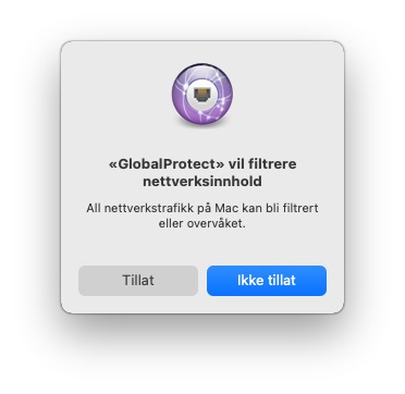 GP-Mac-Filtrere nettverksinnhold