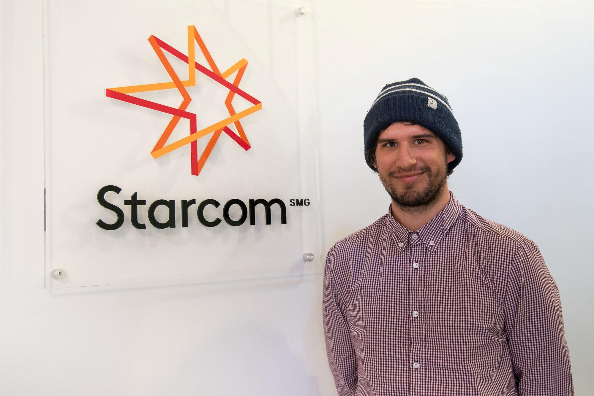 Peter var i praksis hos Starcom i 2. året på studiet, noe han er veldig fornøyd med.