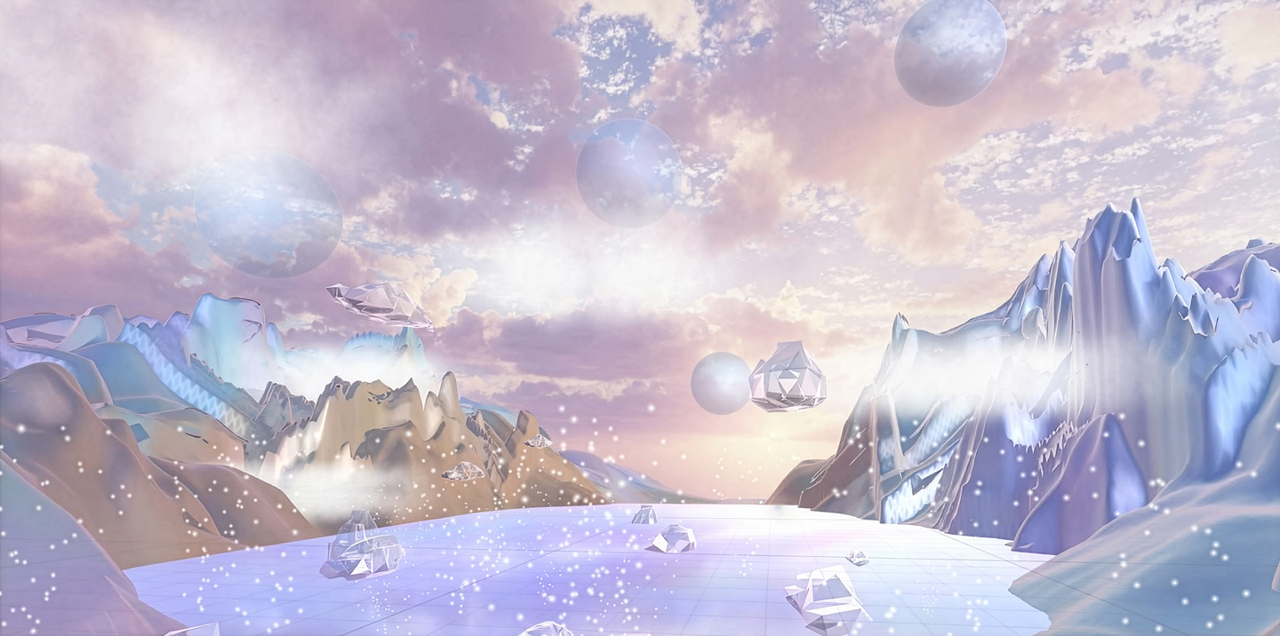 The Art of the Sublime,  2022. Aerial View of Upper Room, Virtual reality experience.