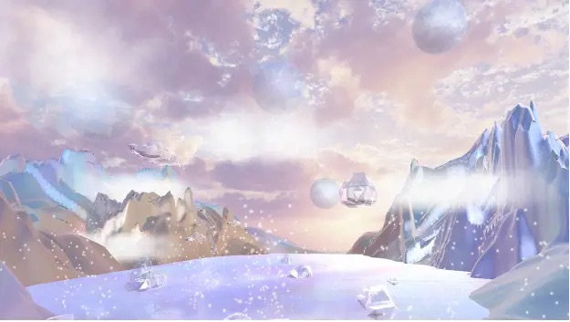 The Art of the Sublime, 2022. Aerial View of Upper Room, Virtual reality experience.