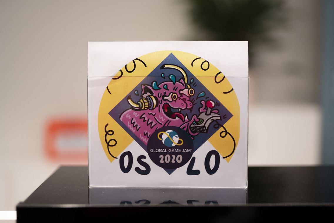 Logoen til Global Game Jam 2020, som ble avholdt på Fagskolen Kristiania.