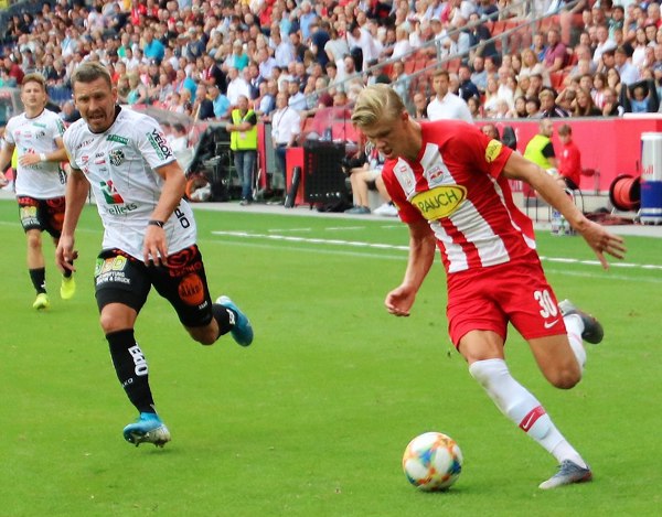 Erling Braut Håland på fotballbanen