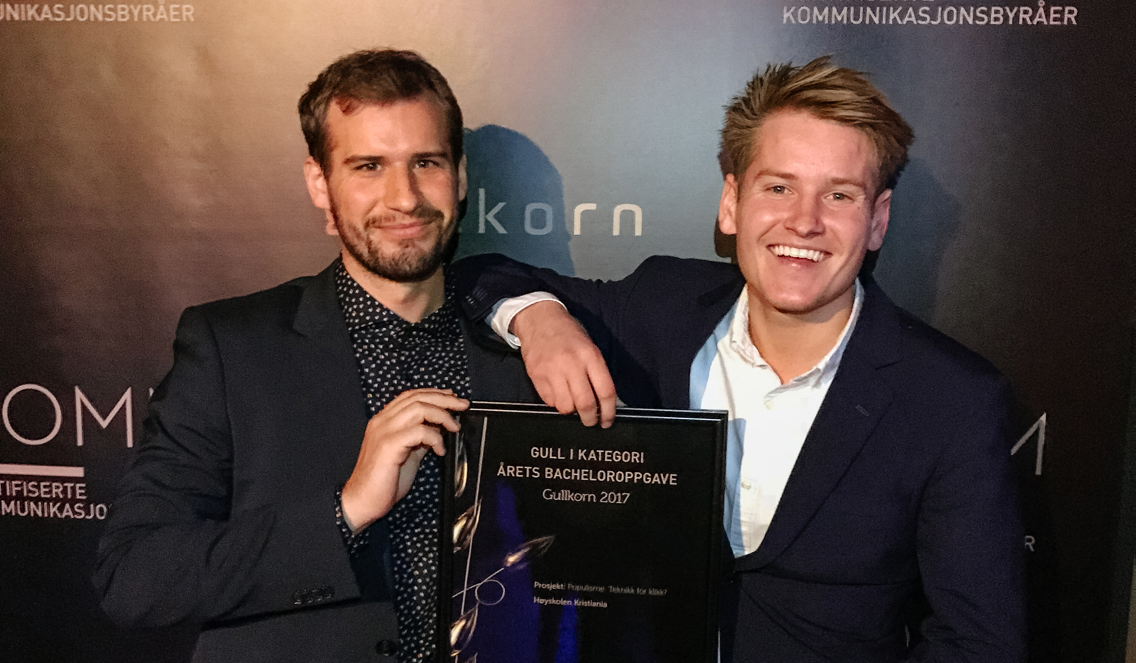 Peter og Matias på Gullkorn 2017.