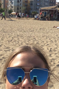 Selfie på stranda