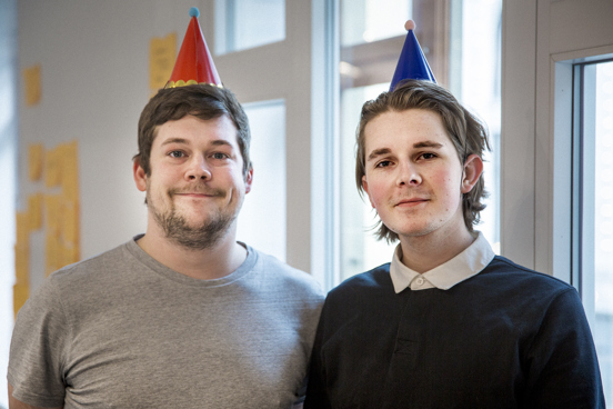 Portrett av Michael Solbakken og Calle Bjørnqvist.
