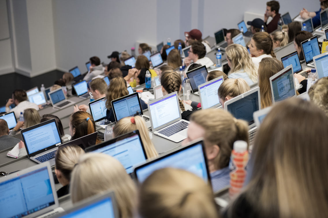Oversiktsfoto fra auditoriet ved Campus Bergen